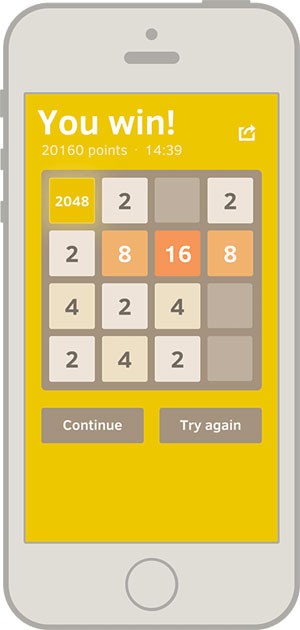 App JOGO DE 2048