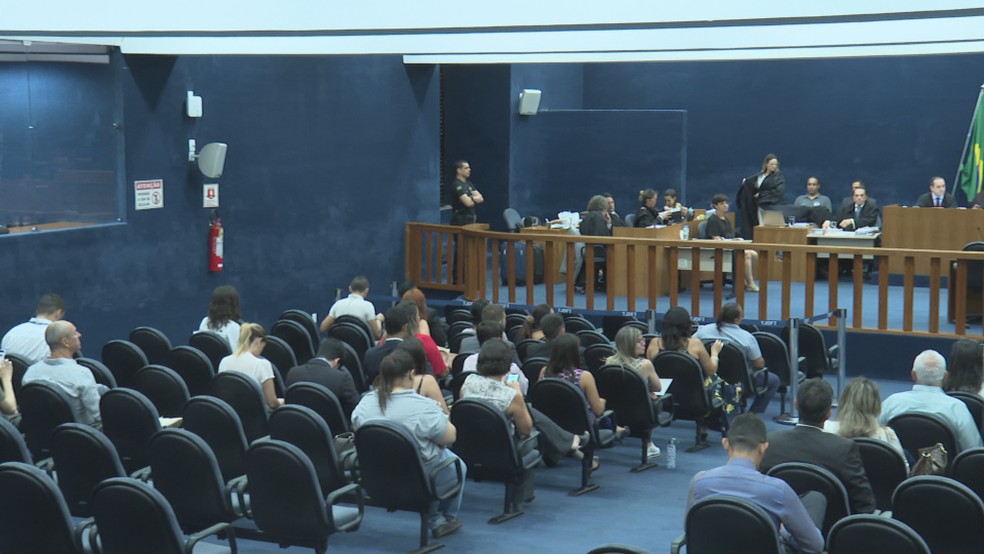 Julgamento da arquiteta Adriana Villela — Foto: Reprodução/TV Globo