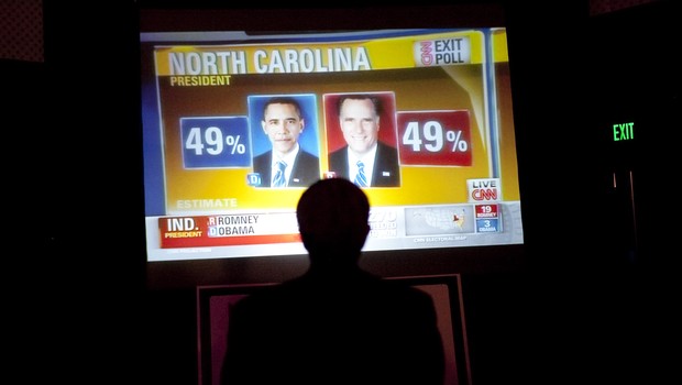 Americanos aguardam o resultado das eleições presidenciais nos Estados Unidos (Foto: Getty Images)
