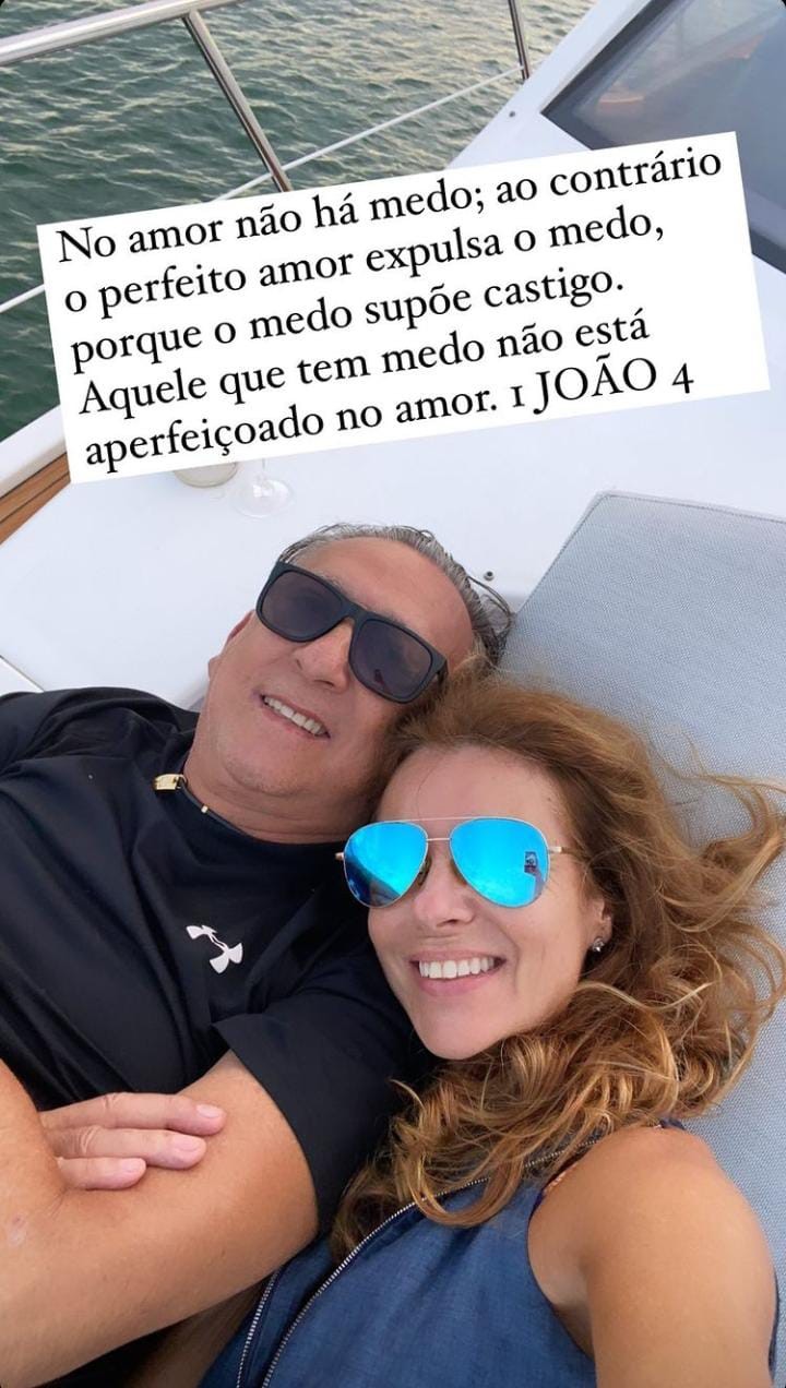 Galvão Bueno e Desirée Soares  (Foto: Reprodução / Instagram)