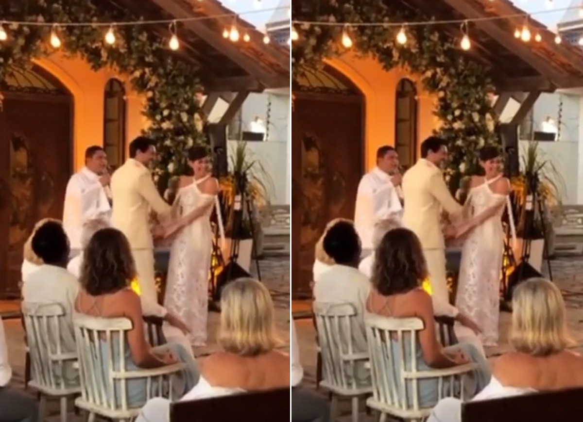 O casamento de Emanuelle Araújo e Fernando Diniz (Foto: Reprodução Instagram)