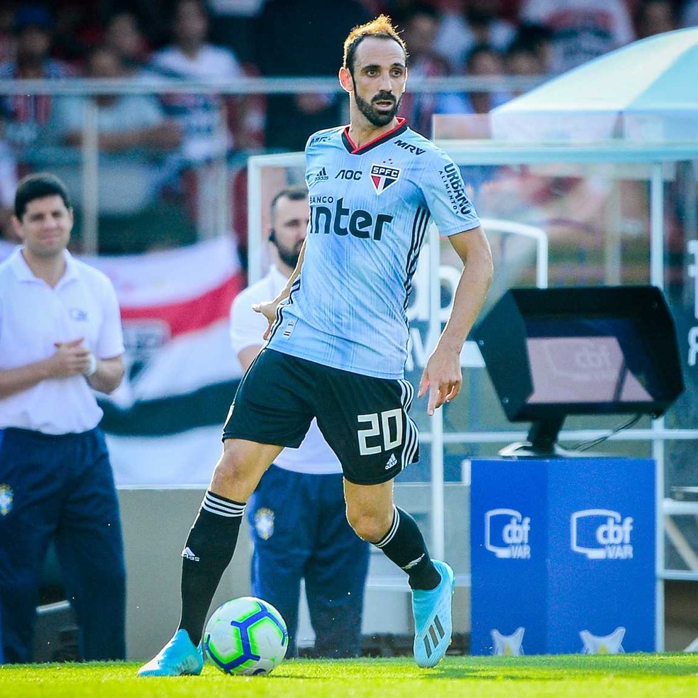 Juanfran fez seis jogos pelo São Paulo até o momento — Foto: Renato Pizzutto/BP Filmes