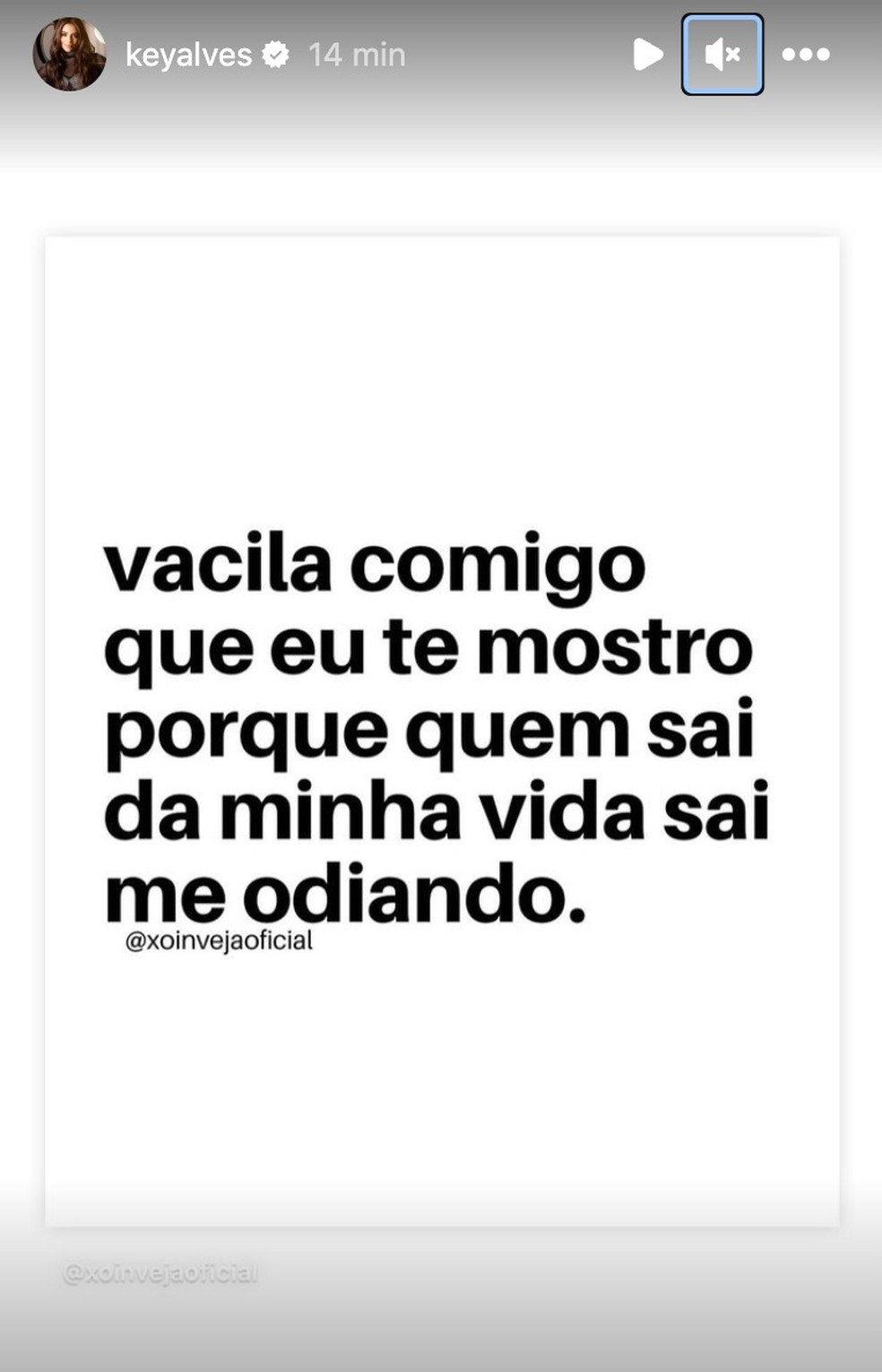 Key Alves manda recado ap&oacute;s pol&ecirc;mica envolvendo f&atilde;s de Gustavo: 'Quem sai da minha vida sai me odiando' &mdash; Foto: reprodu&ccedil;&atilde;o
