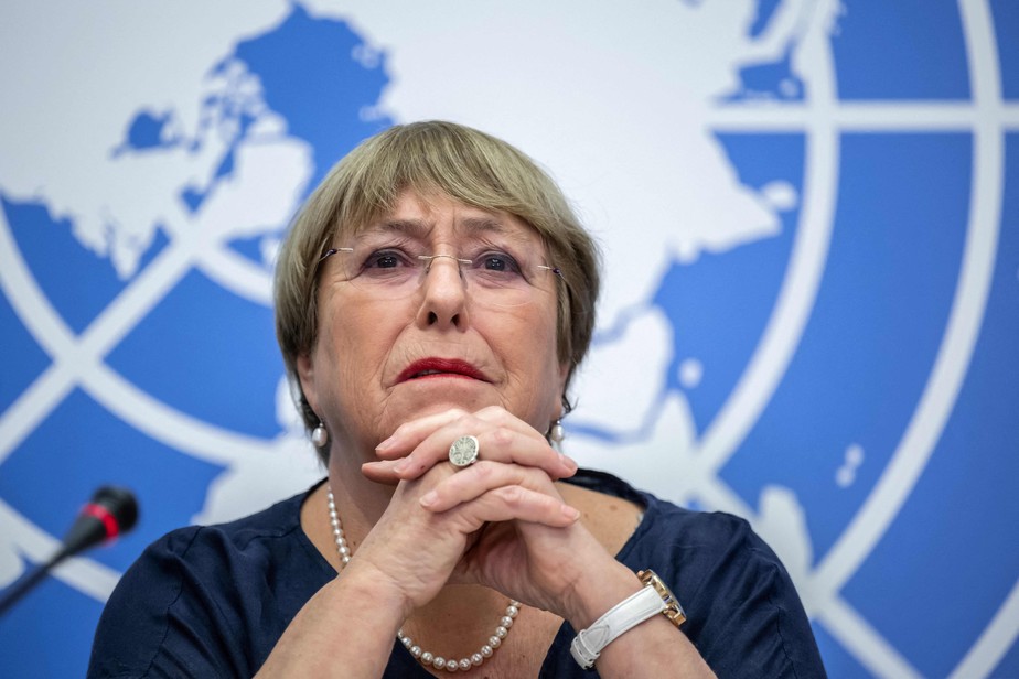 A alta comissária da ONU para Direitos Humanos, Michelle Bachelet em entrevista de despedida do cargo