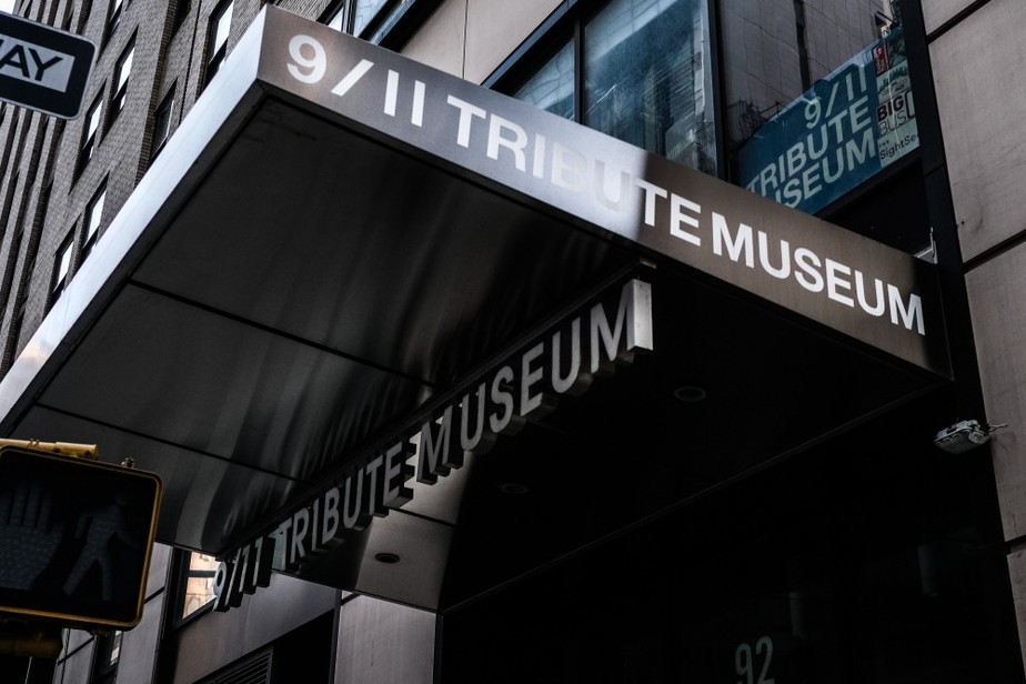 Fachada do Museu do Tributo ao 11 de Setembro, que será fechado devido às perdas financeiras pós-pandemia