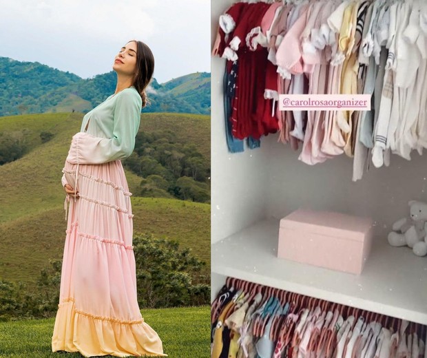 Romana Novais mostra arrumação do guarda-roupa de Raika (Foto: reprodução/Instagram)