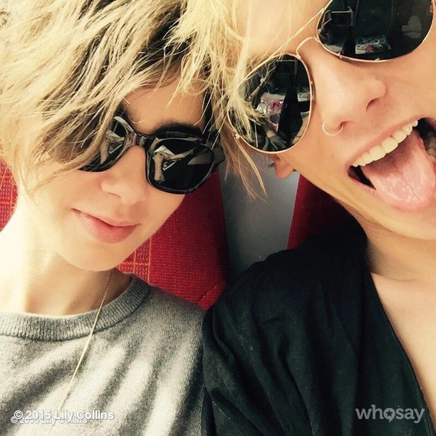 Lily Collins e Jamie Campbell (Foto: Reprodução/Instagram)