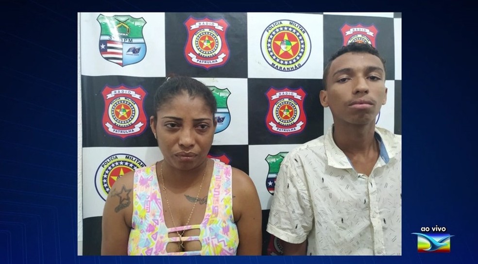Casal foi identificado como Ana Cristina da Silva Trindade, de 29 anos, e Lucas Leandro da Silva, de 21.  â€” Foto: ReproduÃ§Ã£o/ TV Mirante 