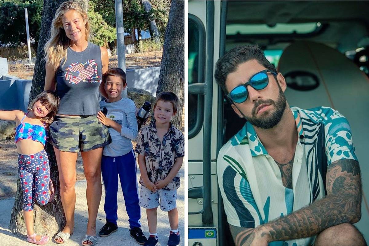 Luana Piovani com os filhos, de seu casamento com Pedro Scooby (Foto: Reprodução/Instagram)