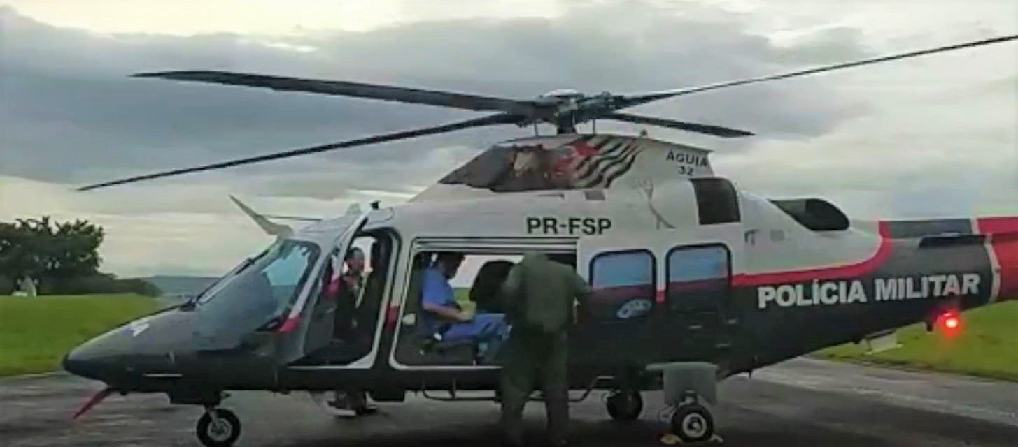 Helicóptero Águia busca coração em Araras para ser transplantado em São Paulo