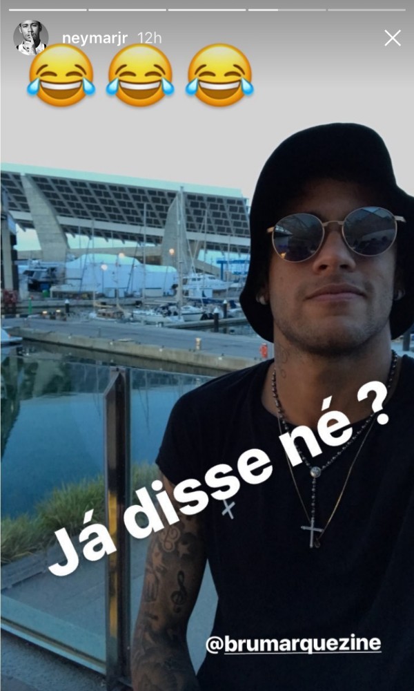 Neymar fez declaração de amor à Bruna Marquezine no Instagram (Foto: Reprodução/Instagram)