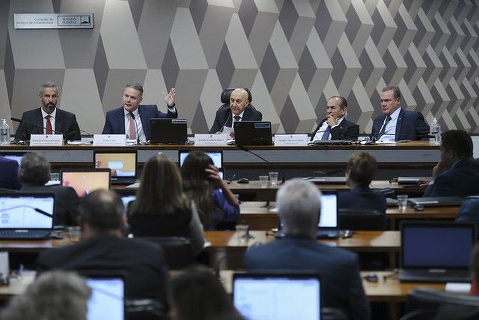 Comissão de Infraestrutura do Senado — Foto: Edilson Rodrigues/Agência Senado