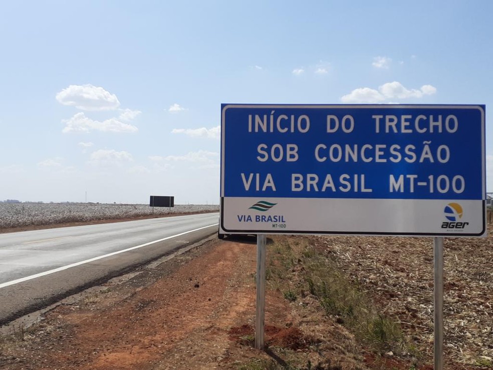 Uma concessionária passará a cobrar pedágio de R$ 4 e R$ 7,90 para motos e carros que trafegarem nessas duas rodovias. — Foto: Defensoria Pública de Mato Grosso