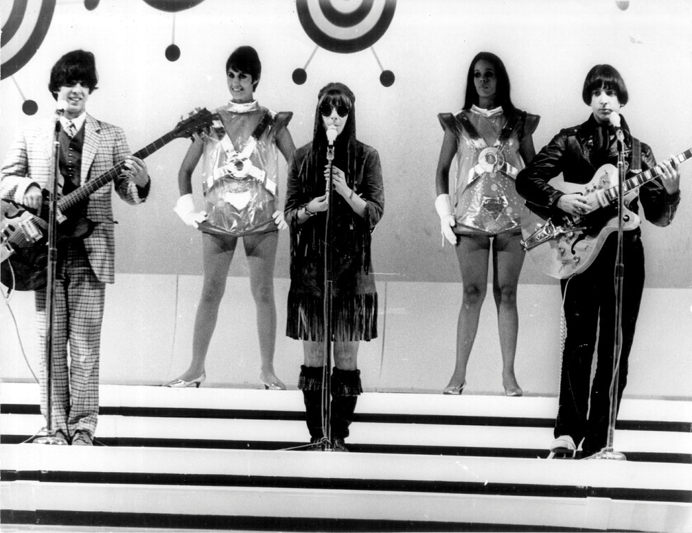 Rita Lee se apresenta com Os Mutantes no 'Mister Show', programa exibido pela Globo entre 1969 e 1970 — Foto: Acervo Grupo Globo