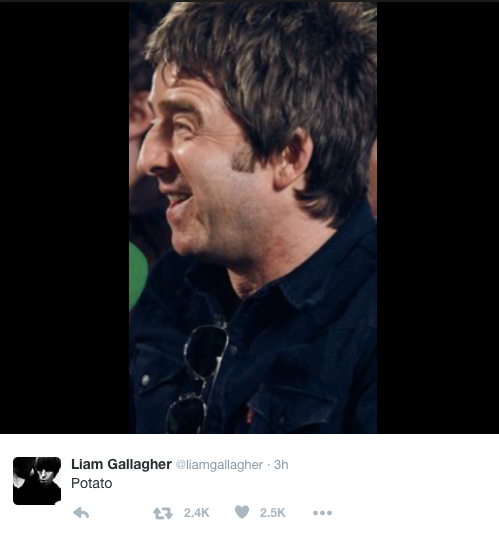 Liam Gallagher (Foto: Reprodução/Twitter)