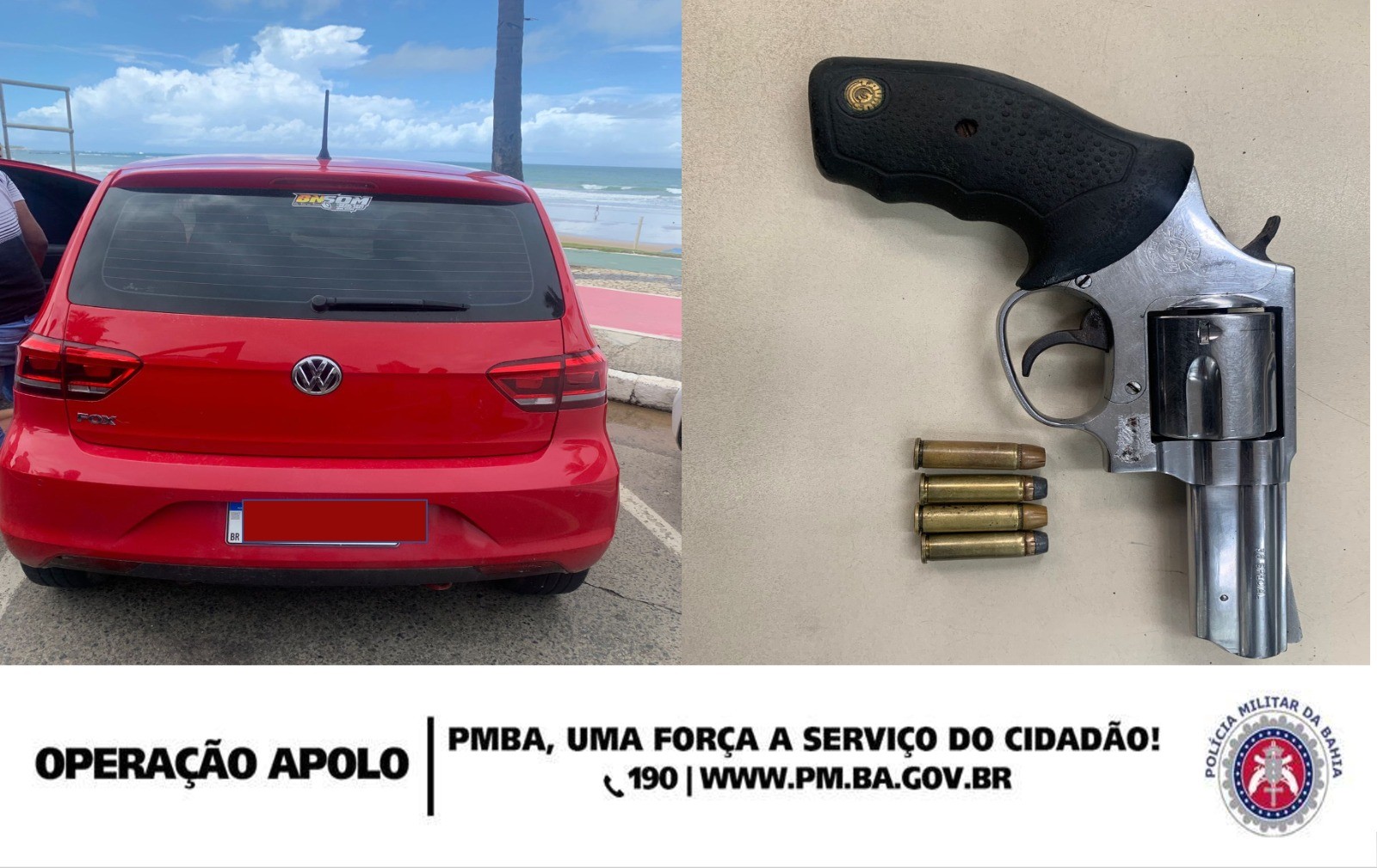 Foragido da Justiça, homem é preso pela Polícia Militar com veículo roubado na orla de Salvador