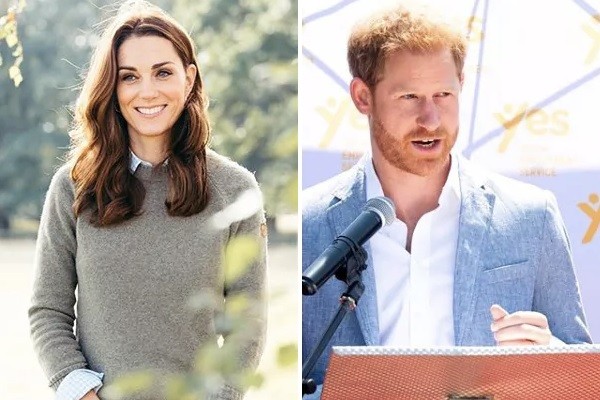 Kate Middleton e seu cunhado, Príncipe Harry (Foto: Instagram/Getty Images)