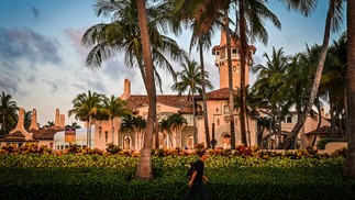 O resort Mar-a-Lago é residência do ex-presidente dos EUA Donald Trump em Palm Beach — Foto: Giorgio Viera / AFP