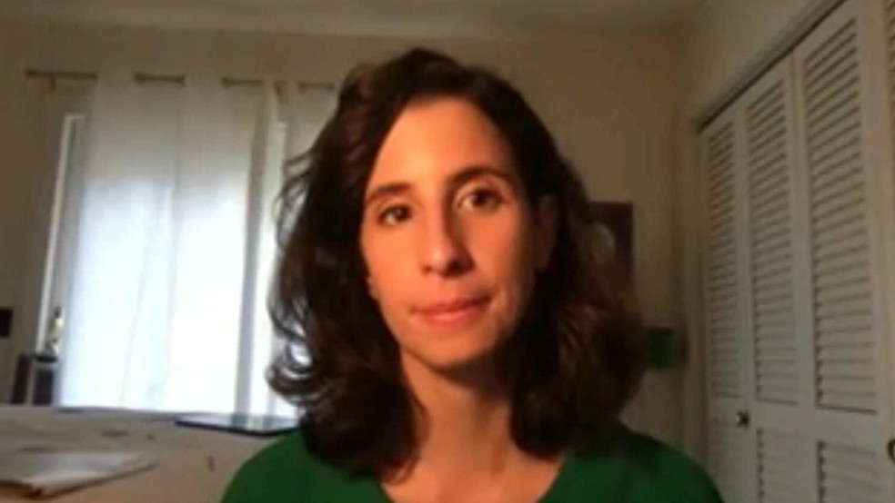 A pesquisadora portuguesa Clara Sousa Silva é uma das responsáveis pela descoberta de fosfito na atmosfera de Vênus — Foto: Reprodução/TV Globo