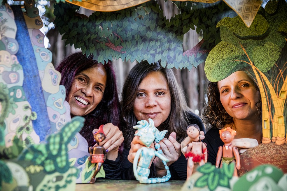 As Caixeiras, grupo de teatro de bonecos do Distrito Federal — Foto: Bento Viana/ Divulgação