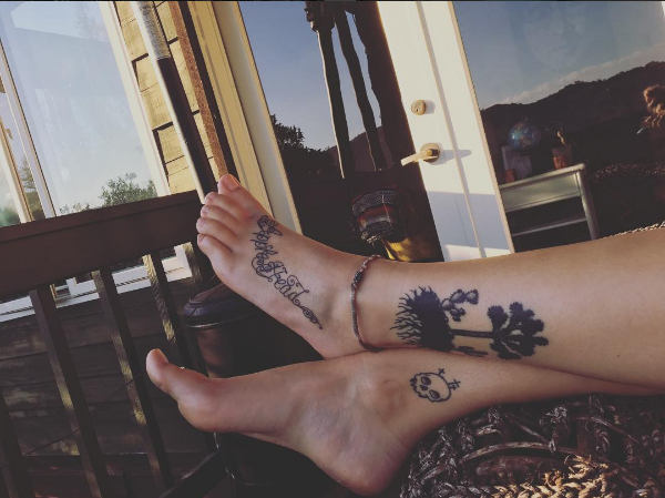 A tatuagem de Paris Jackson em homenagem ao pai (Foto: Reprodução/Instagram)
