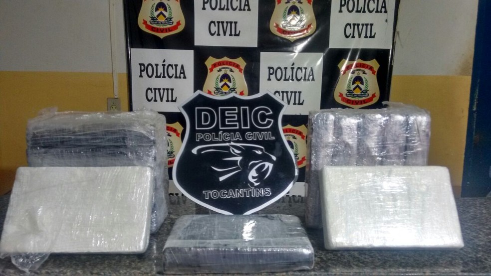 Polícia apreendeu 15 quilos de droga com suspeito em Gurupi (Foto: Divulgação)
