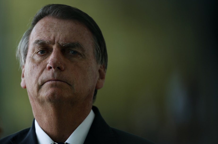 O ex-presidente Jair Bolsonaro, no Palácio da Alvorada