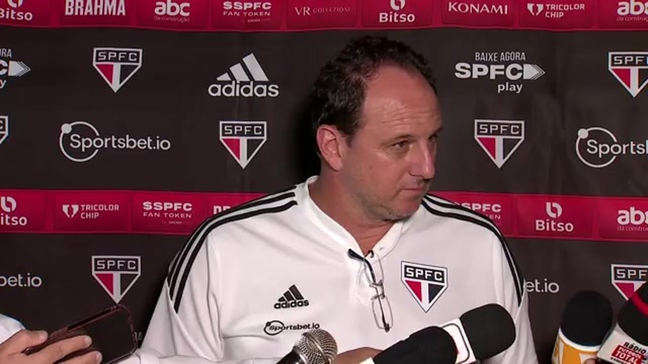 Veja a entrevista de Rogério Ceni, técnico do São Paulo, após a derrota para o Bragantino