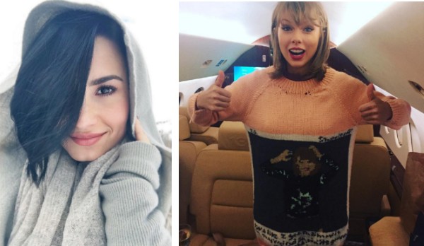 As cantoras Demi Lovato e Taylor Swift (Foto: Instagram)