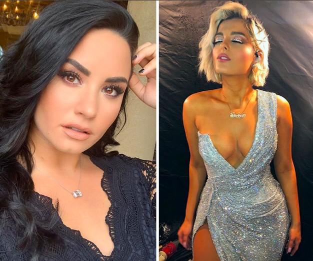 As cantoras Demi Lovato e Bebe Rexha (Foto: Instagram)