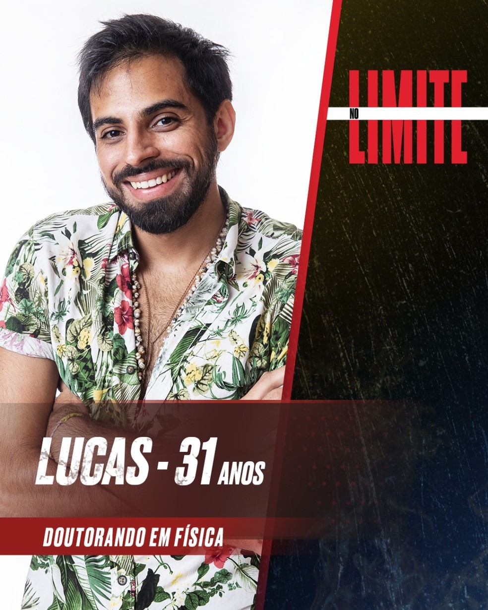 Lucas, de 'No limite' — Foto: Divulgação