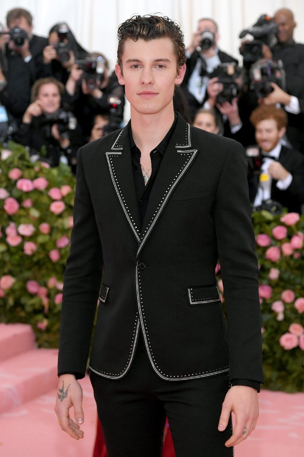 Shawn Mendes no Met Gala 2019 â€” Foto: Neilson Barnard / GETTY IMAGES NORTH AMERICA / AFP