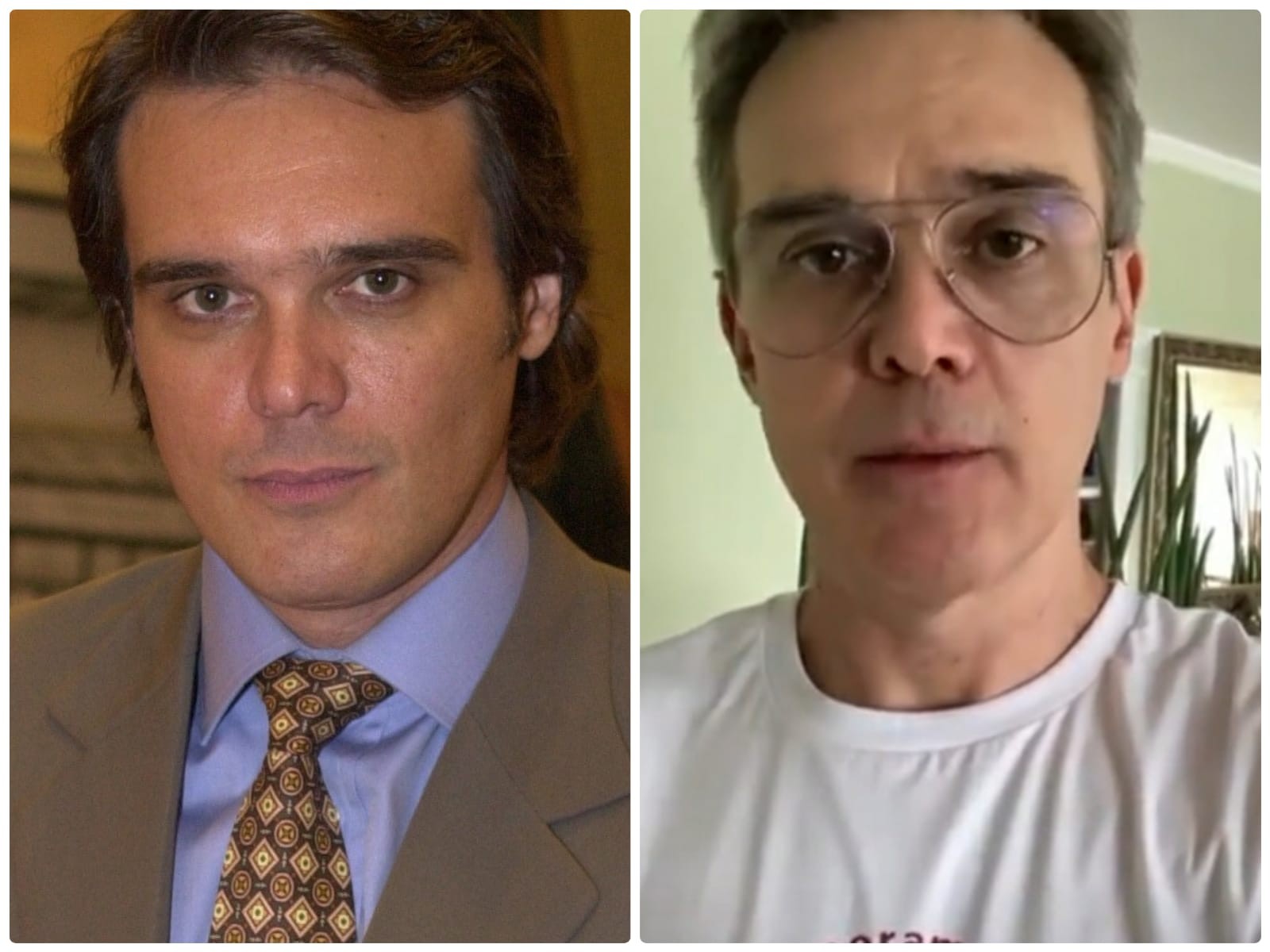 Antes e depois de O Clone: Dalton Vigh tinha 37 anos quando interpretou Said (Foto: Divugação/TV Globo e Reprodução/Instagram)