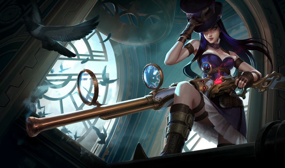Caitlyn é uma das escolhas mais famosas para Atirador em League of Legends (Foto: Divulgação/Riot Games)