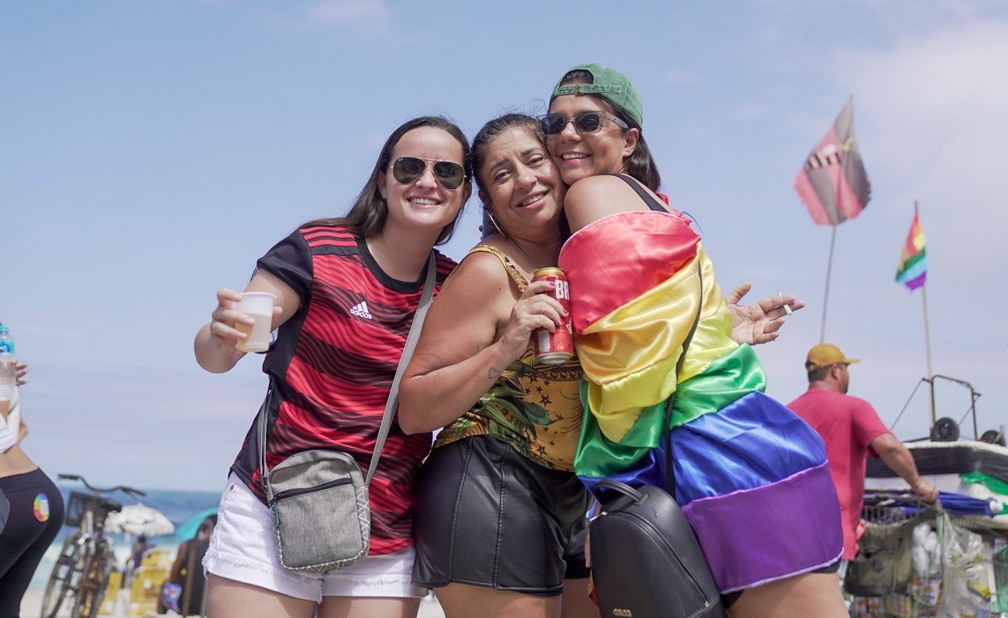 27 Parada LGBTQIAP+ em Copacabana — Foto: Sthepanie Rodrigues/g1
