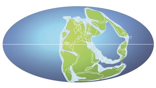BBC: Há 258 milhões de anos, o supercontinente Pangeia ainda não havia sido dividido entre a Laurasia, ao norte, e Gondwana, ao sul. (Foto: SCIENCE PHOTO LIBRARY VIA BBC)
