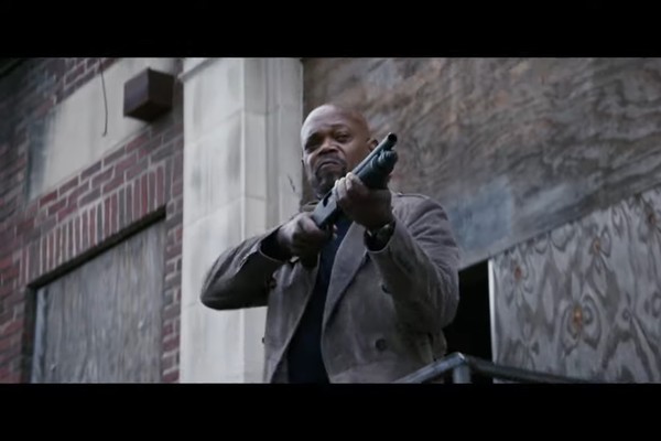 O ator Samuel L. Jackson em cena do próximo filme do policial John Shaft (Foto: Reprodução)