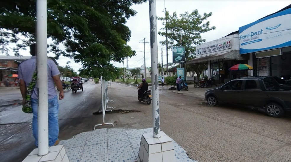 Imagem da cidade de Let&iacute;cia, na Col&ocirc;mbia, que faz fronteira com o Brasil &mdash; Foto: Reprodu&ccedil;&atilde;o/Google
