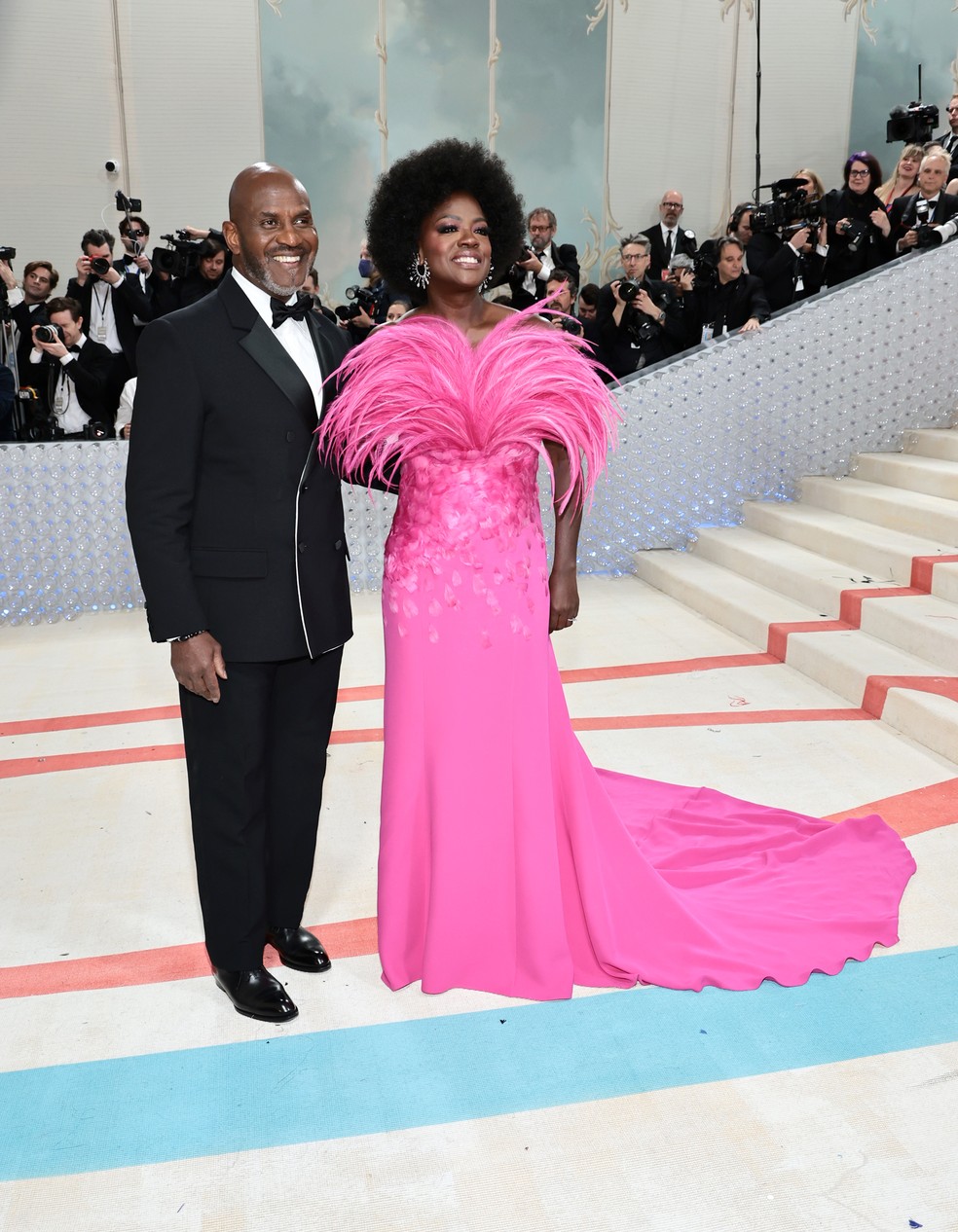 Julius Tennon e Viola Davis — Foto: Getty Images