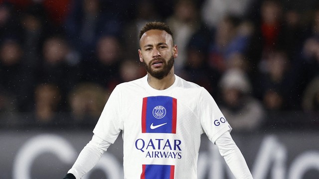 Neymar terminou o jogo sem finalizações