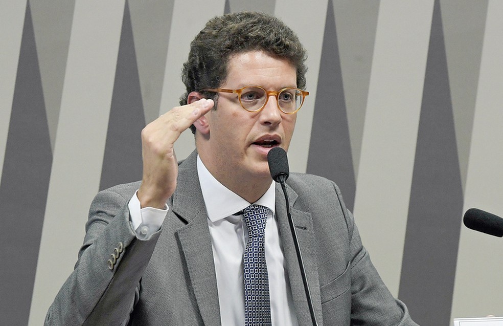 O ministro do Meio Ambiente, Ricardo Salles — Foto: Roque de Sá/Agência Senado