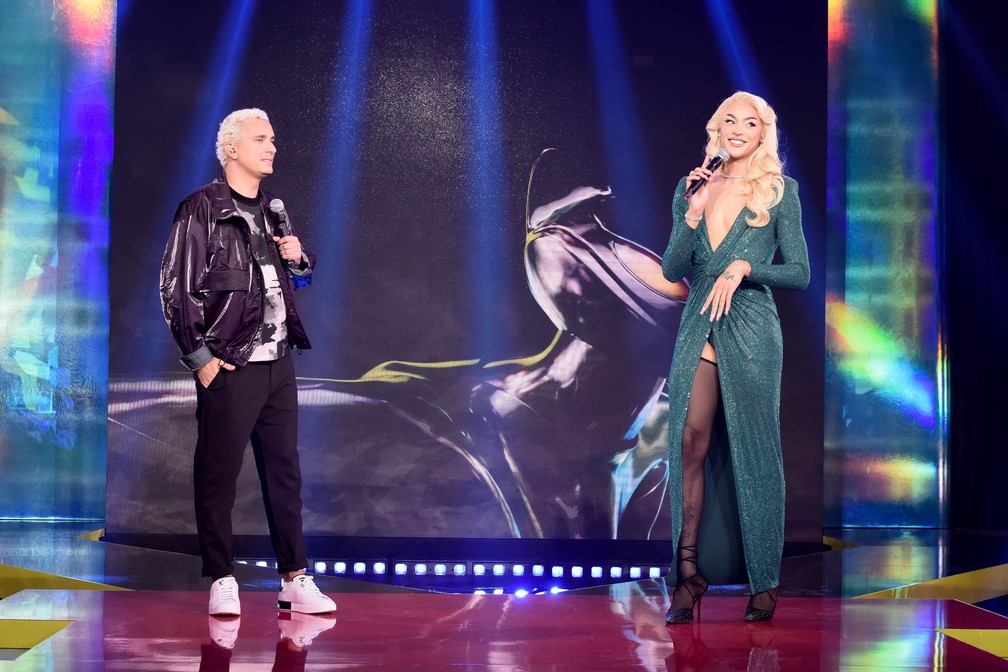 Rafael Portugal e Pabllo Vittar foram os apresentadores do MTV Miaw 2021 — Foto: Divulgação/Cleiby Trevisan 