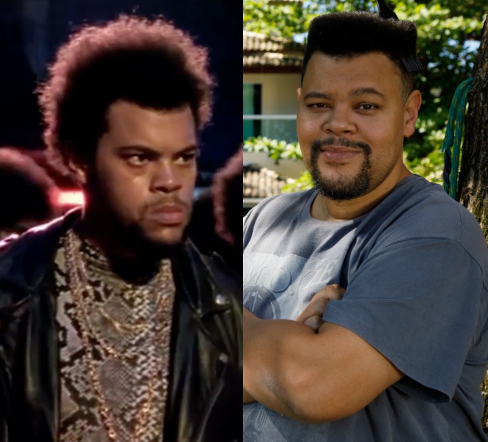 Antes e depois de Babu Santana: ator quer perder 20 quilos — Foto: Reprodução/Internet