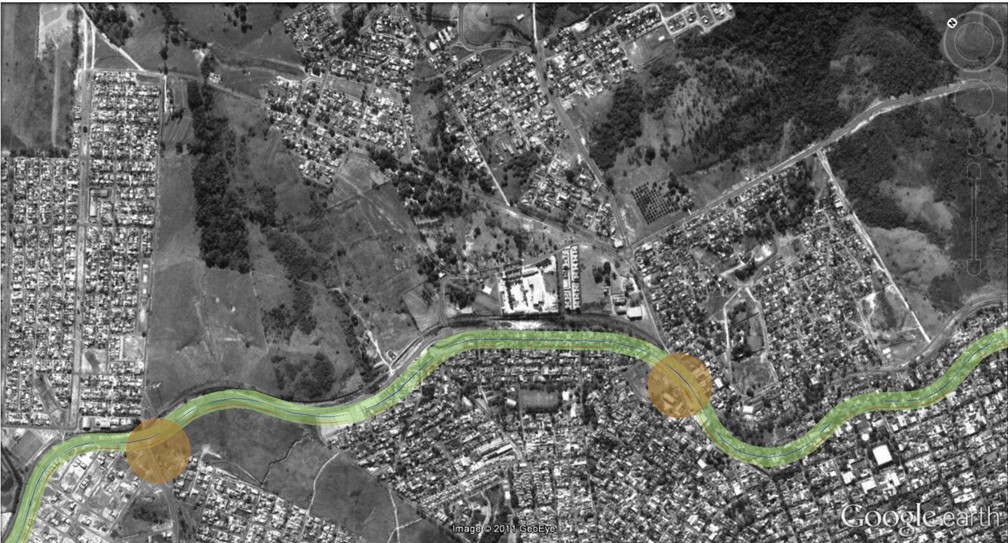 Projetos propõem a recuperação e a intervenção urbanística da ferrovia, em Presidente Prudente — Foto: Reprodução