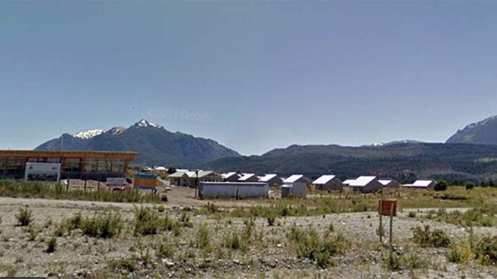 Um surto afeta a pequena localidade de Epuyén, na Patagônia argentina — Foto: Google Maps