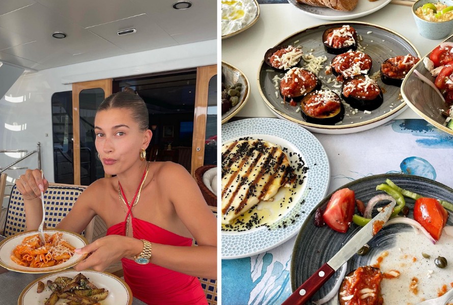Justin e Hailey Bieber compartilham momentos românticos em viagem à ilha grega (Foto: Reprodução/Instagram)