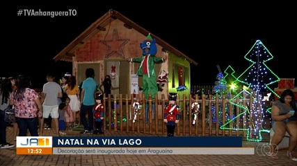 Decoração de natal da Via Lago será inaugurada neste sábado (9)
