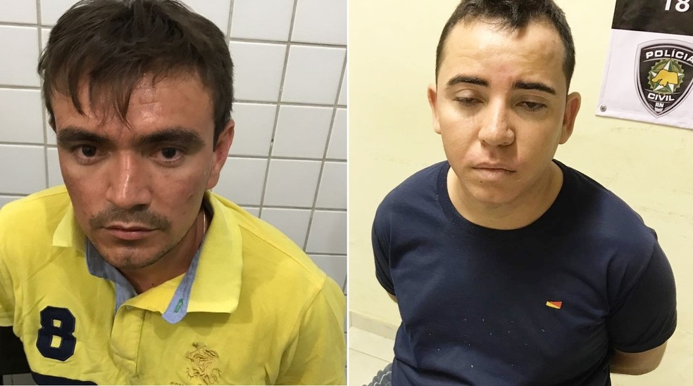Kleilton Alves da Silva e o taxista Diego Edicleilton Marcelino de Castro (Foto: PM/Divulgação)