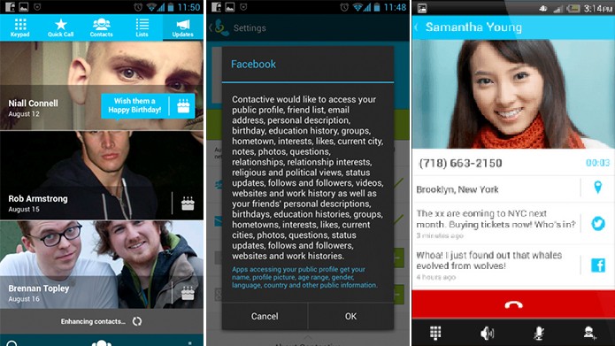 Contactive é um aplicativo completo com nome, localização e foto de pessoas desconhecidas (Foto: Divulgação/Play Store)