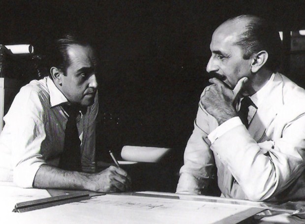 Lúcio Costa e Oscar Niemeyer tiveram uma relação de longa-data, que culminou em grandes obras do urbanismo (Foto: Divulgação)
